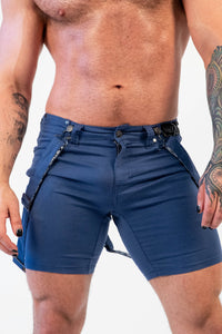 Blaze Strapped Shorts - Blueberry