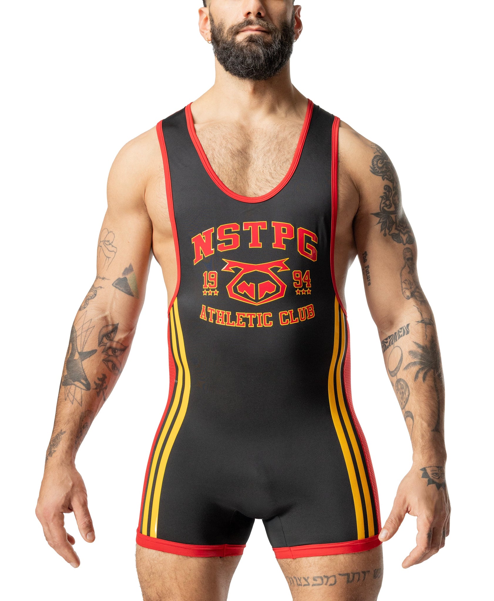 Contender Singlet Black Red