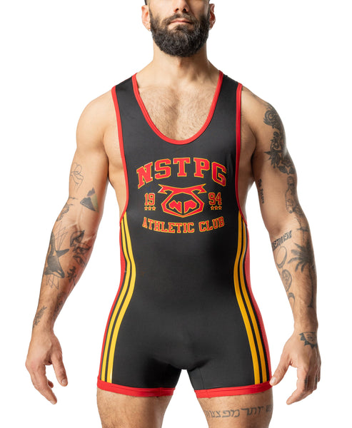 Contender Singlet Black Red
