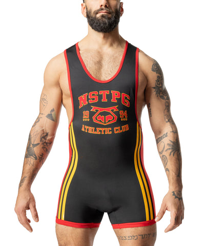 Contender Singlet Black Red