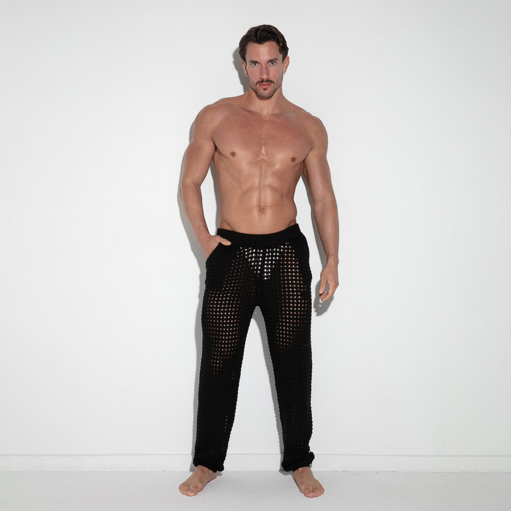 Diamond Knit Pant Black