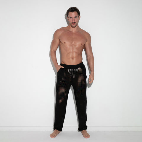 Diamond Knit Pant Black