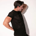 Mosaic Knit Shirt - Black Black