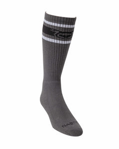 Hook'd Up Sport Sock 3.0 - Charcoal Grey/Black/White Charcoal Grey Black White O S