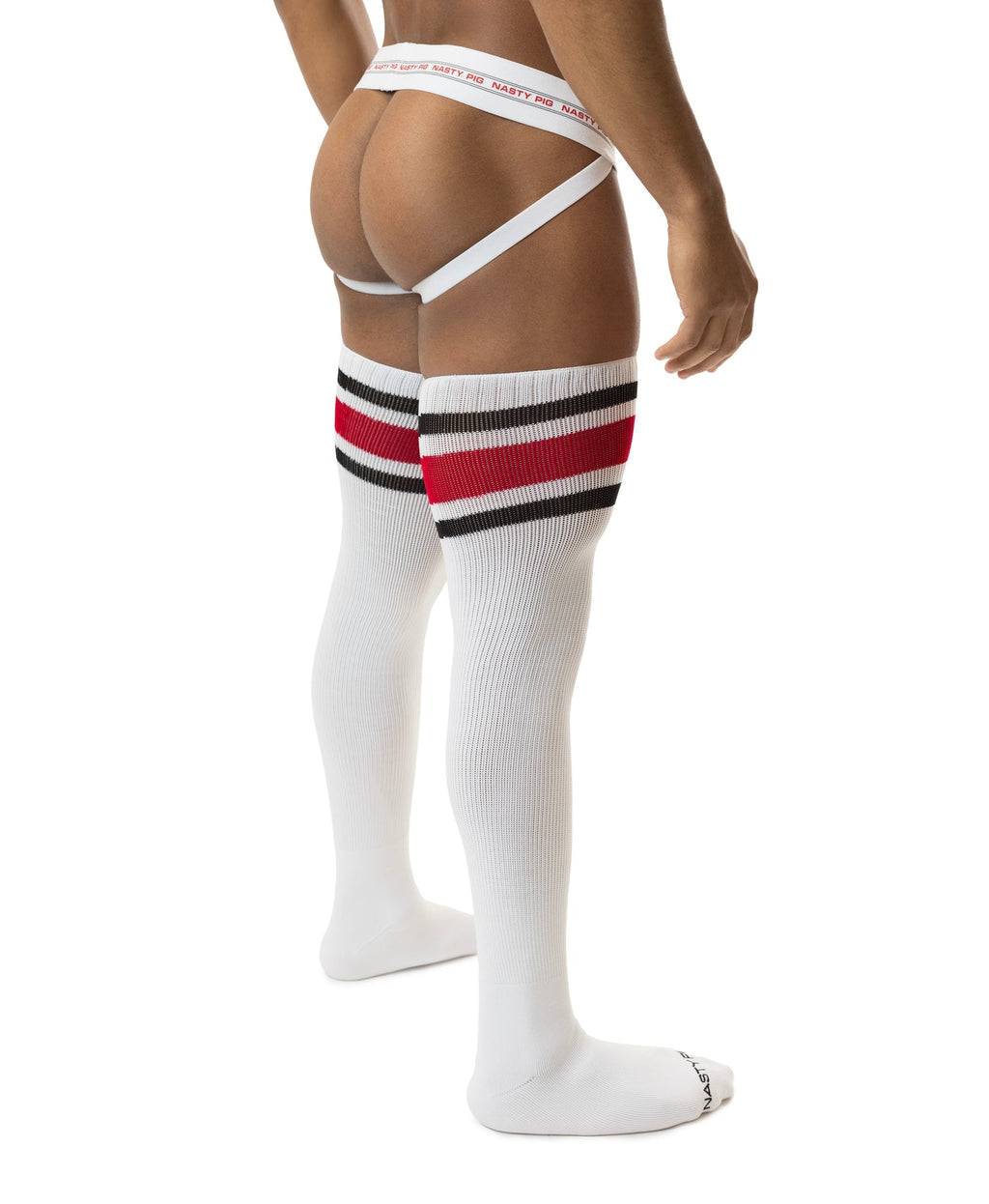 Hook'd Up Thigh High Sock - White