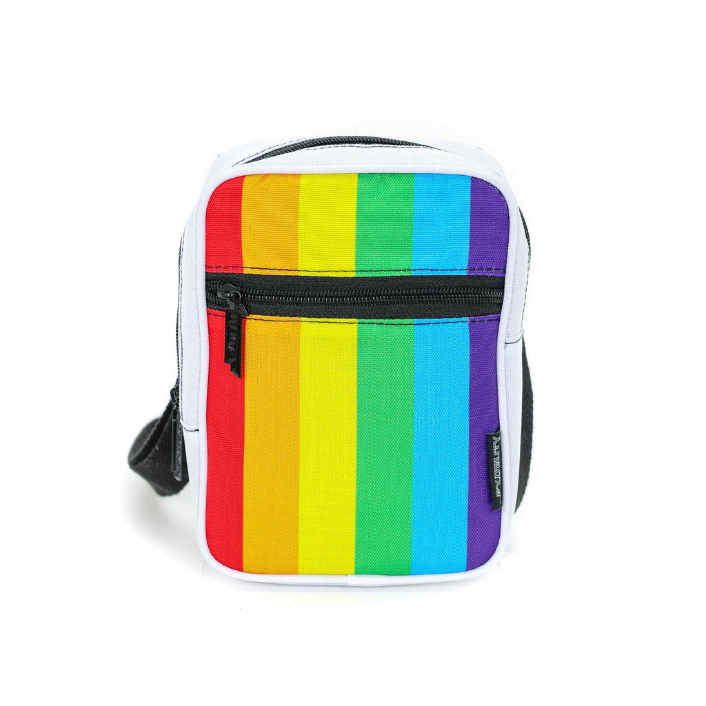 88557: Sidekick Sling Bag | Recycled RPET | Rainbow Stripe