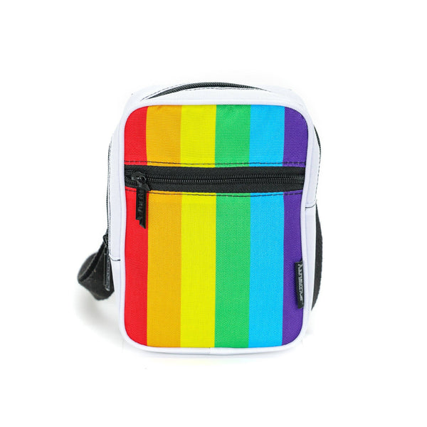 88557: Sidekick Sling Bag | Recycled RPET | Rainbow Stripe