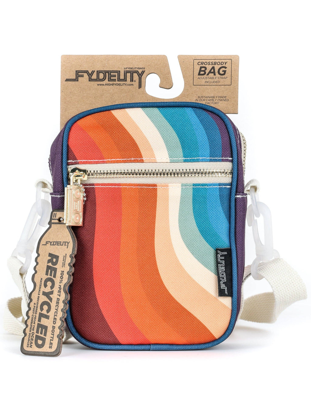 88689: Mini Brick Bag | Recycled rPET | Groovy