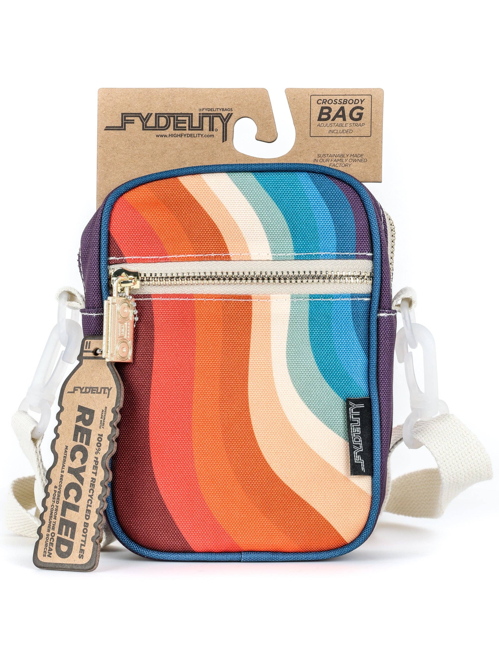 88689: Mini Brick Bag | Recycled rPET | Groovy