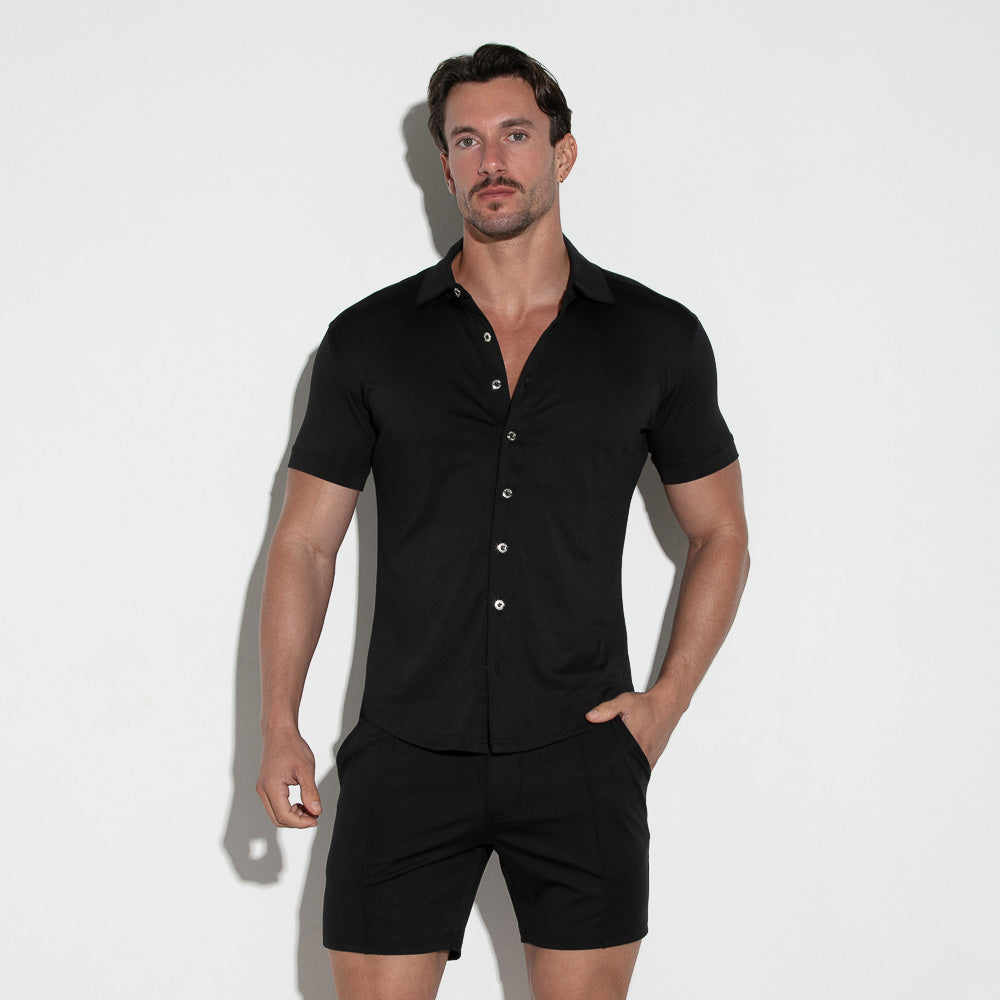 Sleek Slim Shirt Black