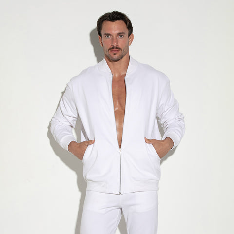 Prism Pique Jacket White