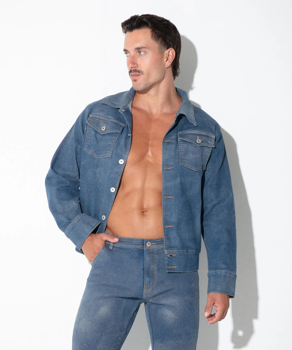 Metallic Denim Jacket