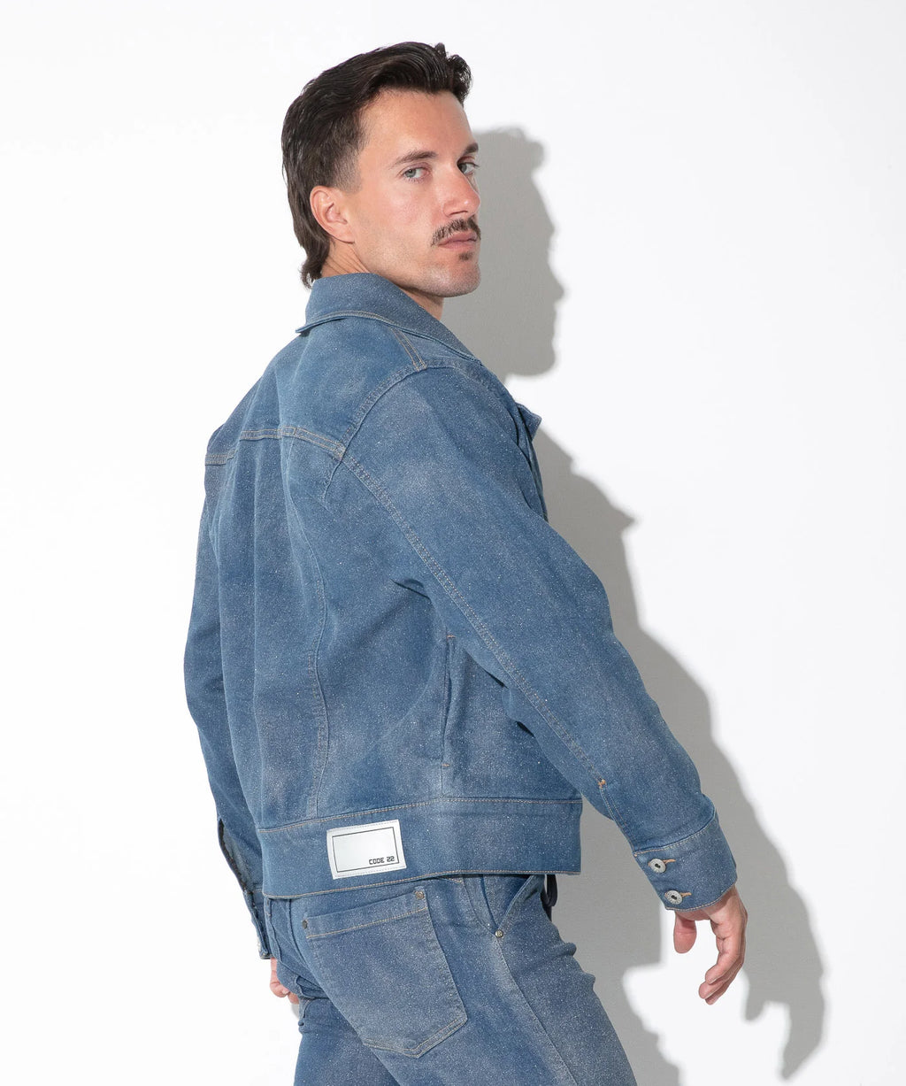 Metallic Denim Jacket