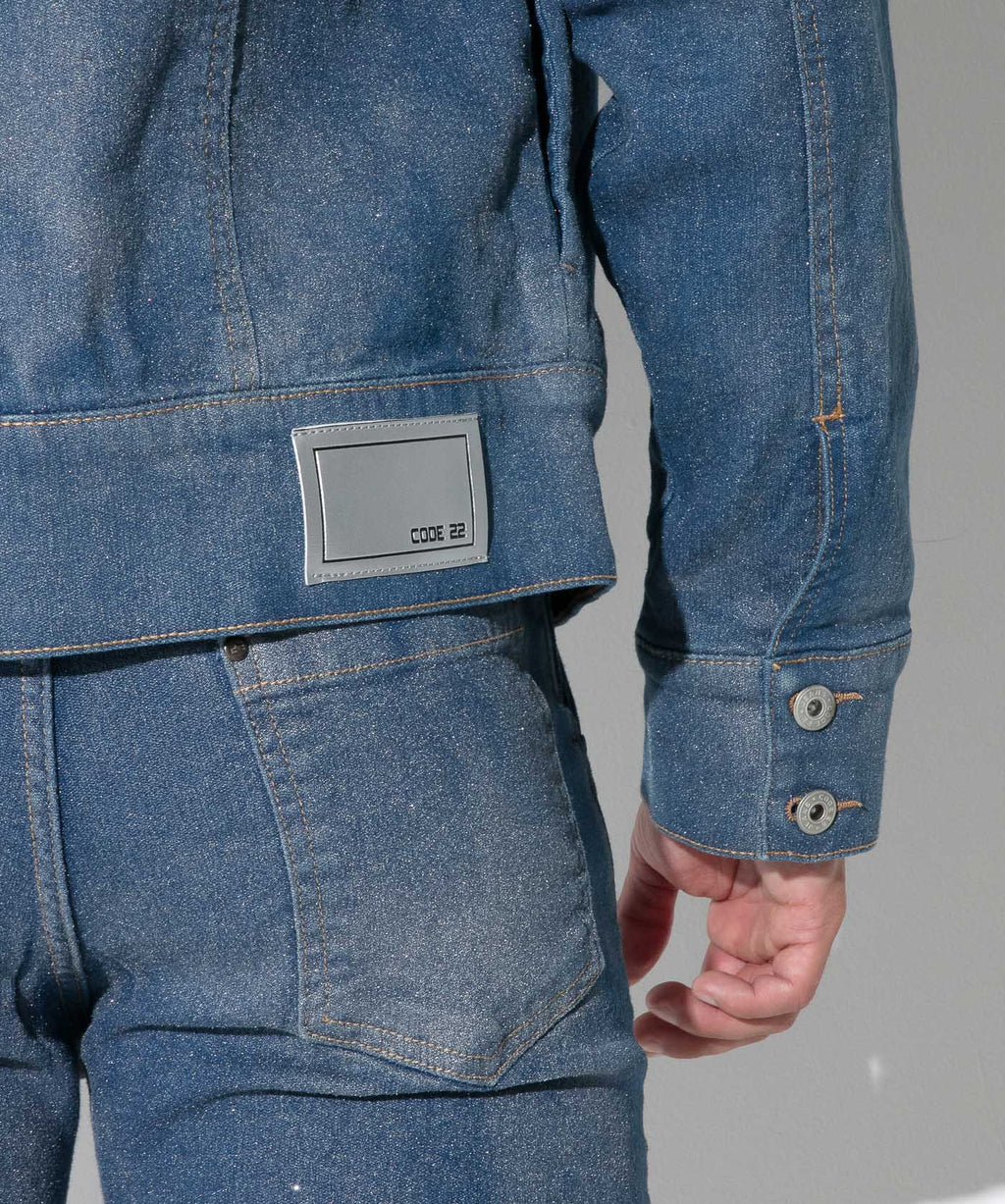 Metallic Denim Jacket