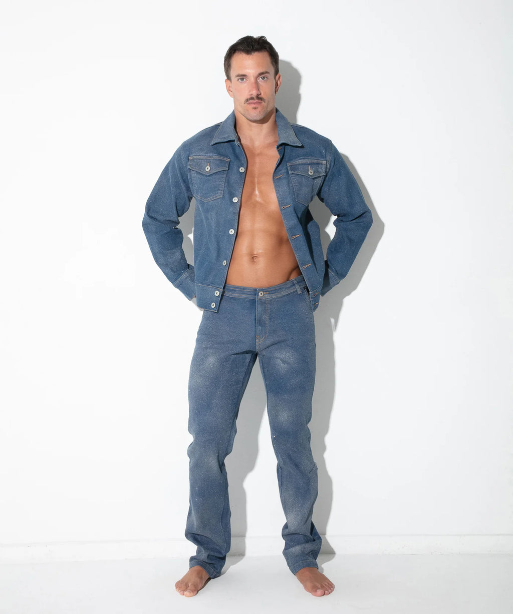 Metallic Denim Jacket