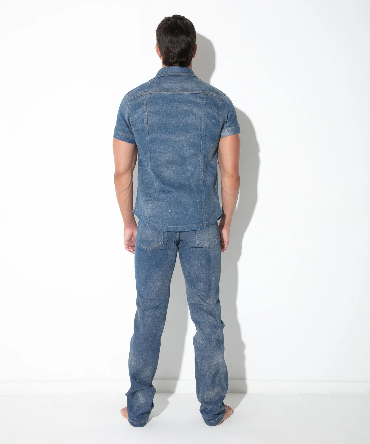 Metallic Denim Shirt