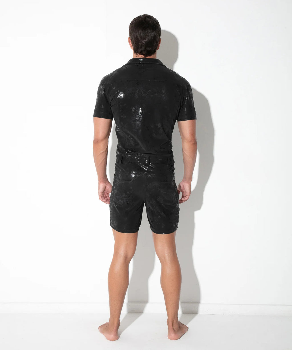 Vintage Leatherette Romper