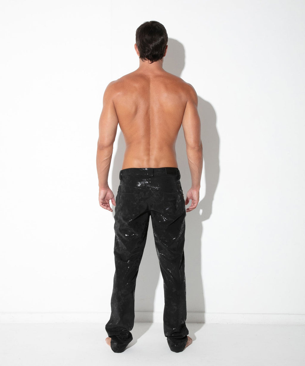 Vintage Leatherette 5-Pocket Pant