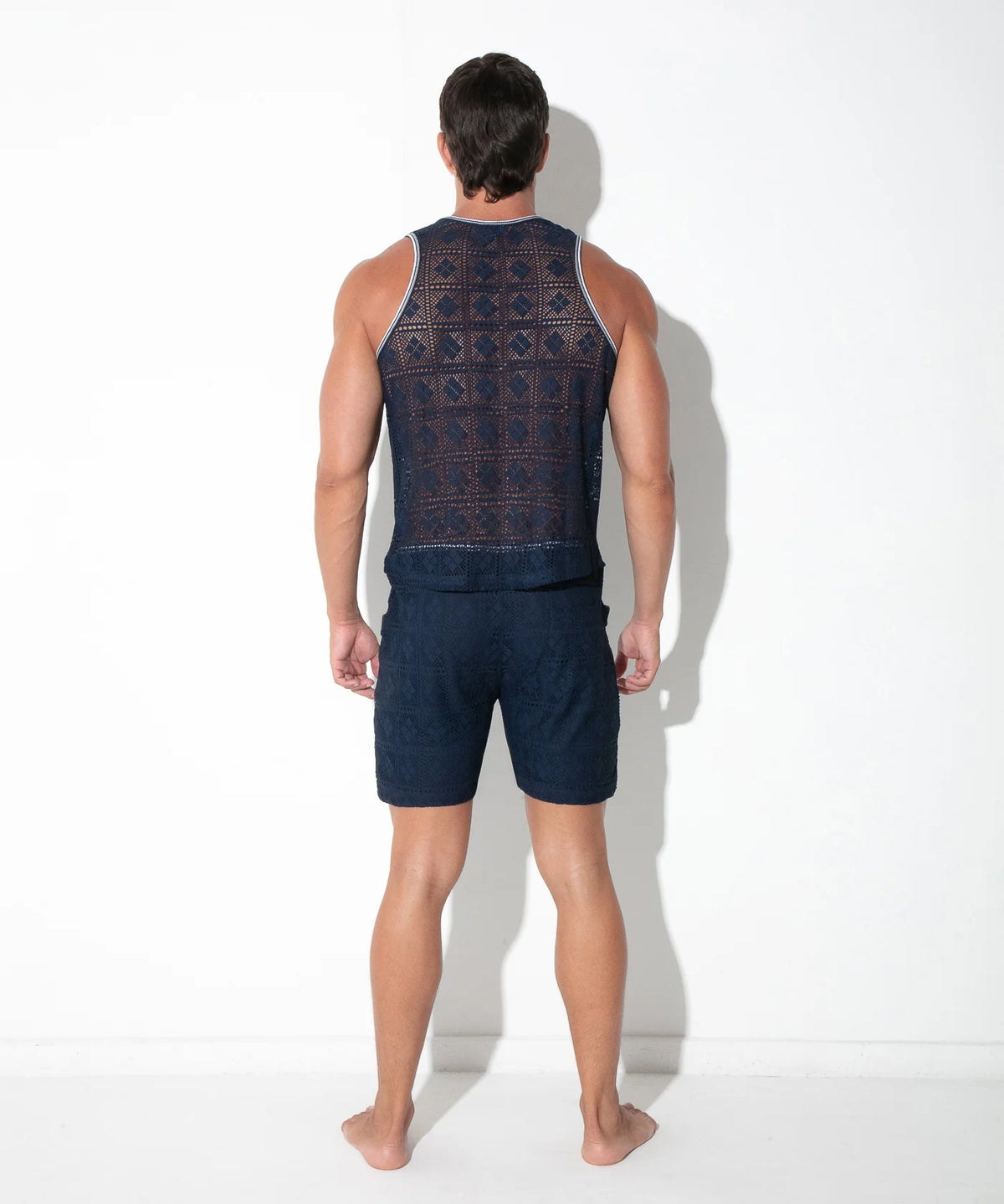 Graphic Lace Tank Top