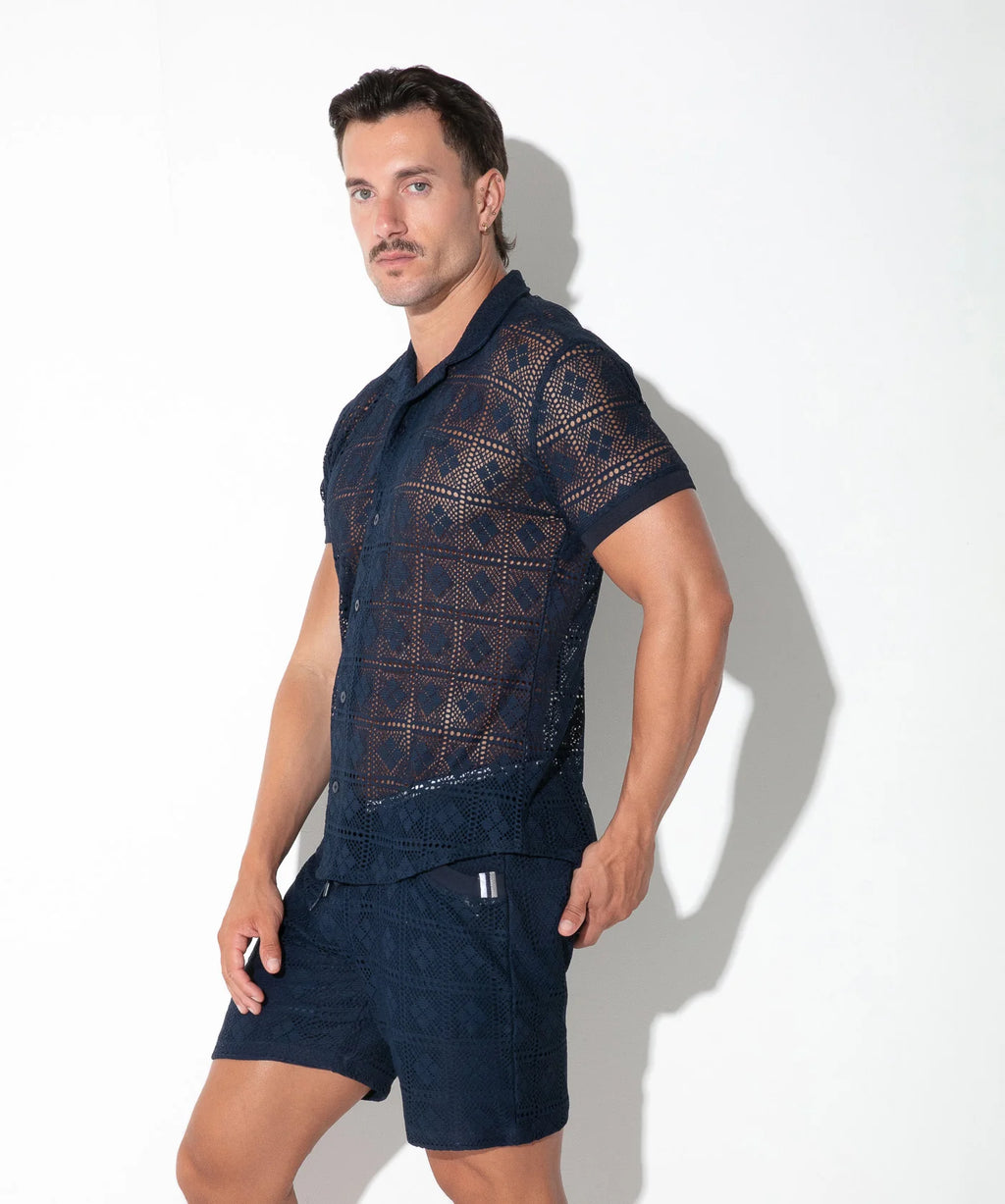 Graphic Lace Shirt