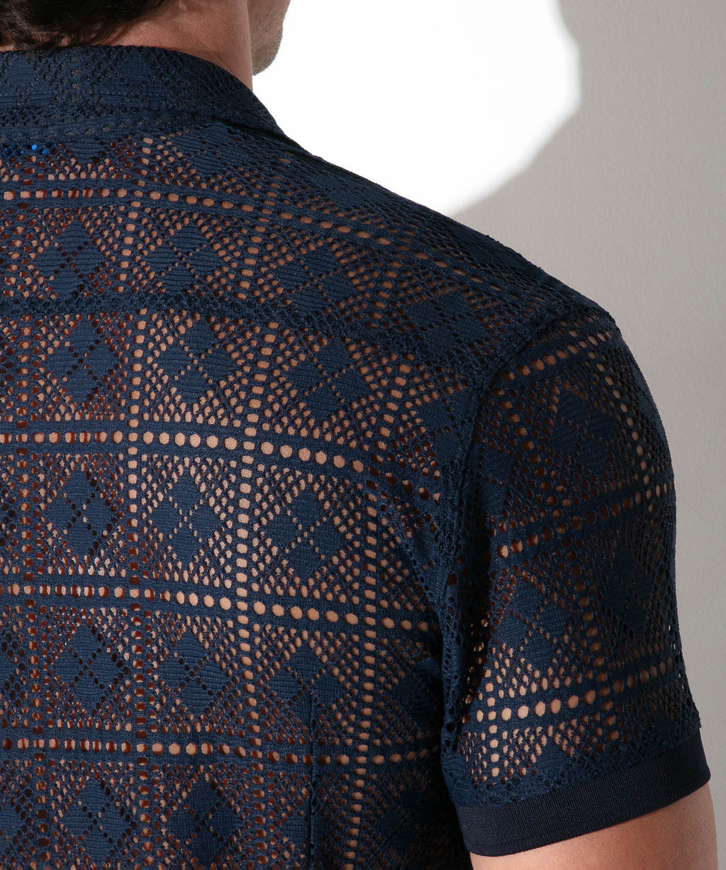 Graphic Lace Shirt