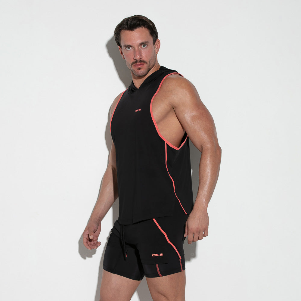 Training Hooded Tank Black