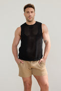Amalfi Crochet Tank Black