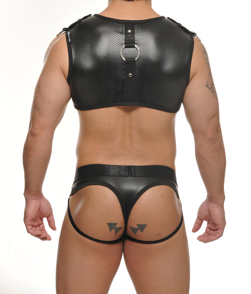 ATTICUS Chest Harness - perforated PVC