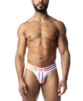Aura Pride Jock Strap White
