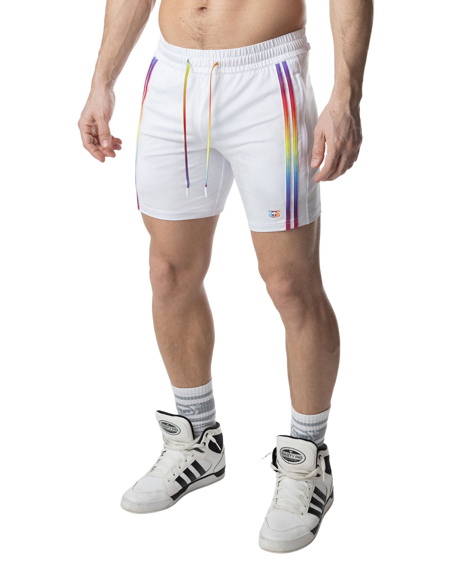 Aura Pride Rugby Short White