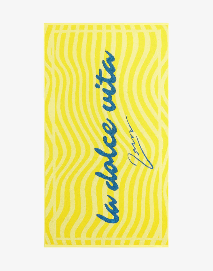 Jacquard Beach Towel - DOLCE Yellow OS