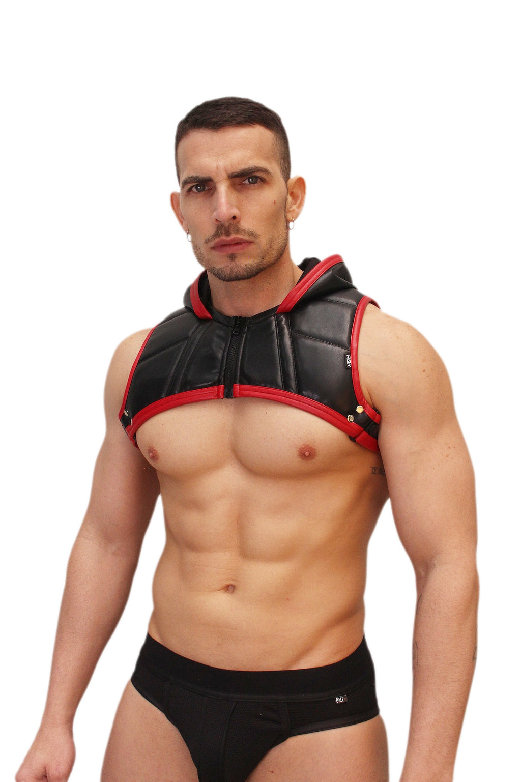 Biker Swat Hooded Crop Red