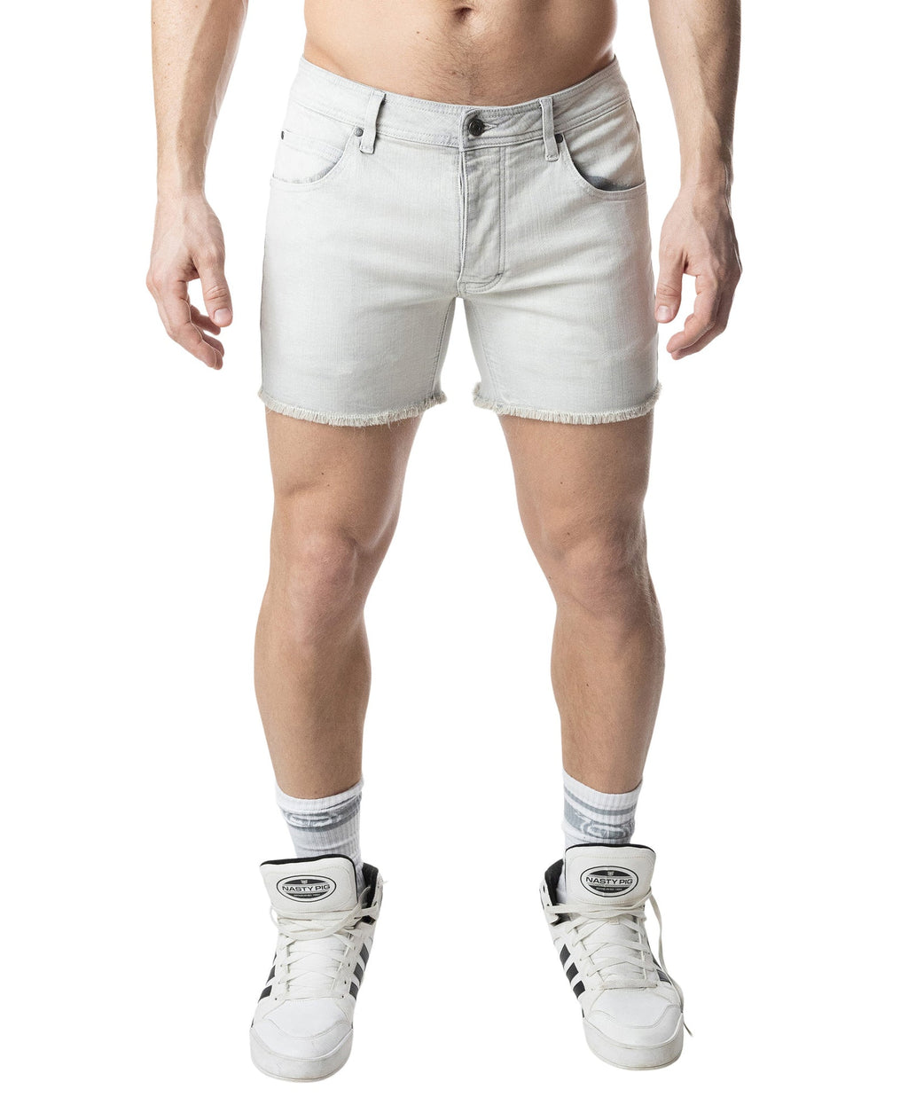 Quad Denim Short - Bleached