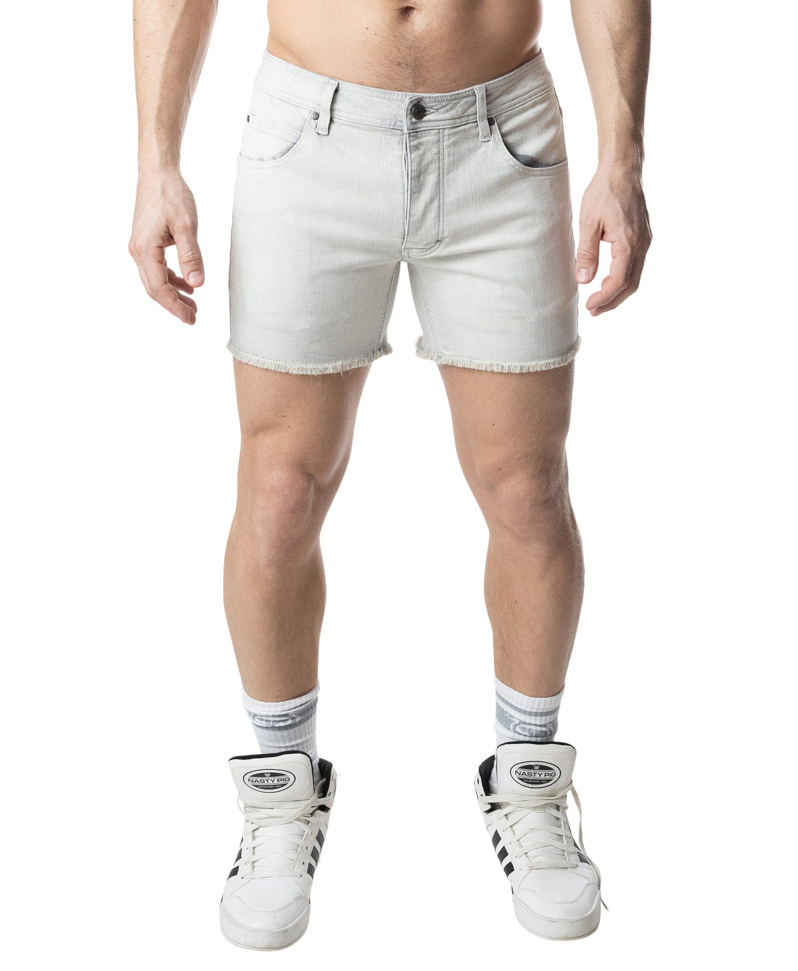 Quad Denim Short - Bleached