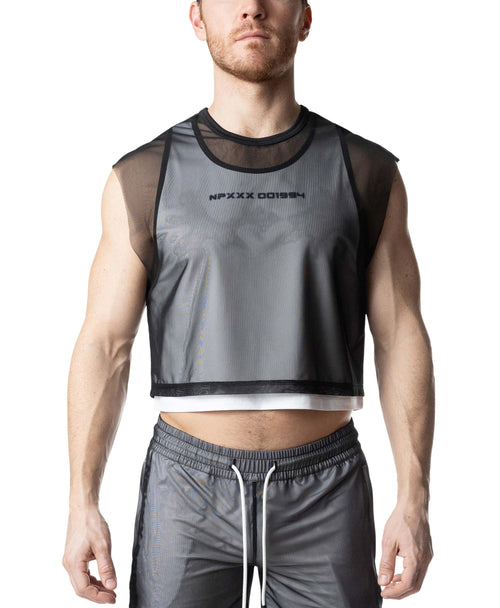 Blur Crop Top Black