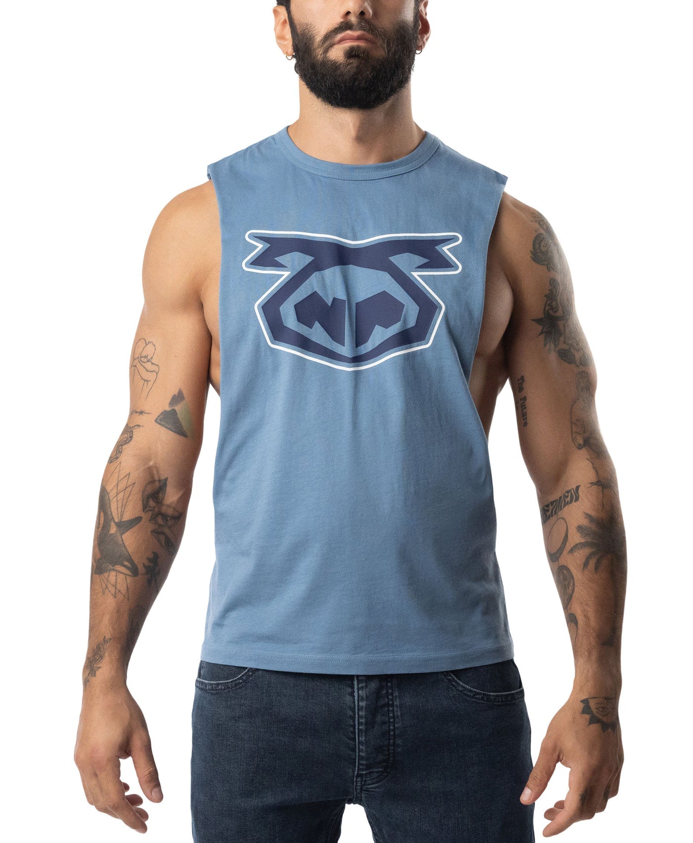 Brandmark Shredder Tank Top 3.0 - Blue Steel/ Midnight Navy