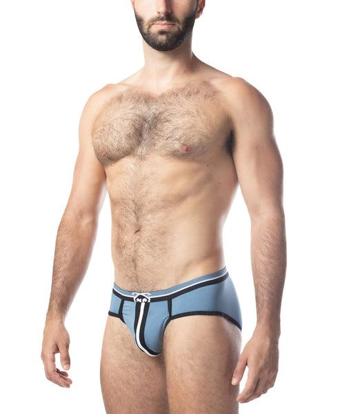 Brawn U-Front Brief - Blue Steel/Black/White