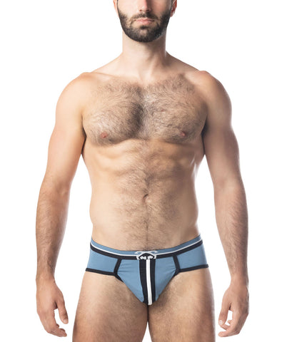 Brawn U-Front Brief - Blue Steel/Black/White Slate Blue
