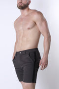 Brigade Zipper Short Charcoal