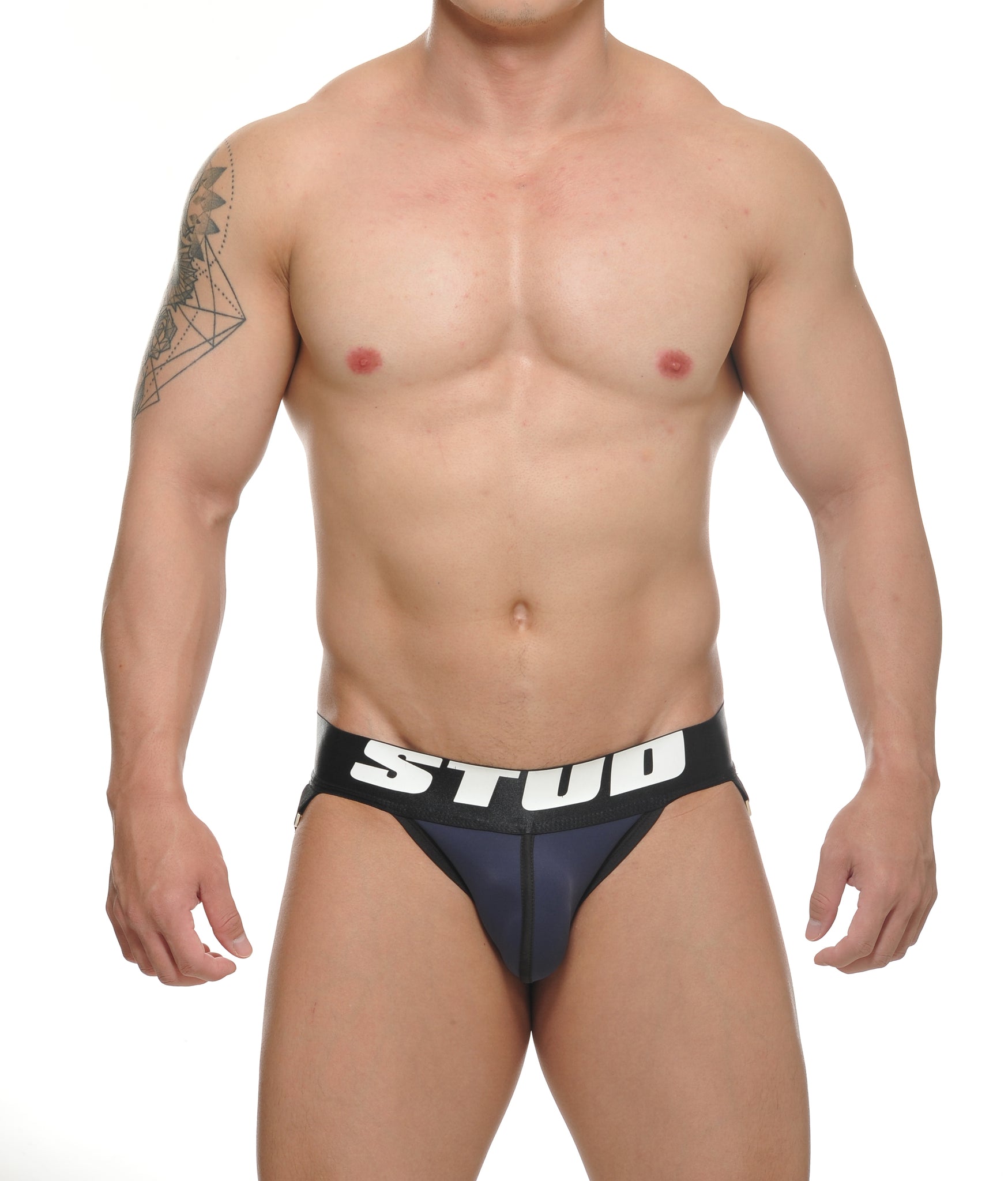 CORRADO Sheer Back Mesh Tanga Navy