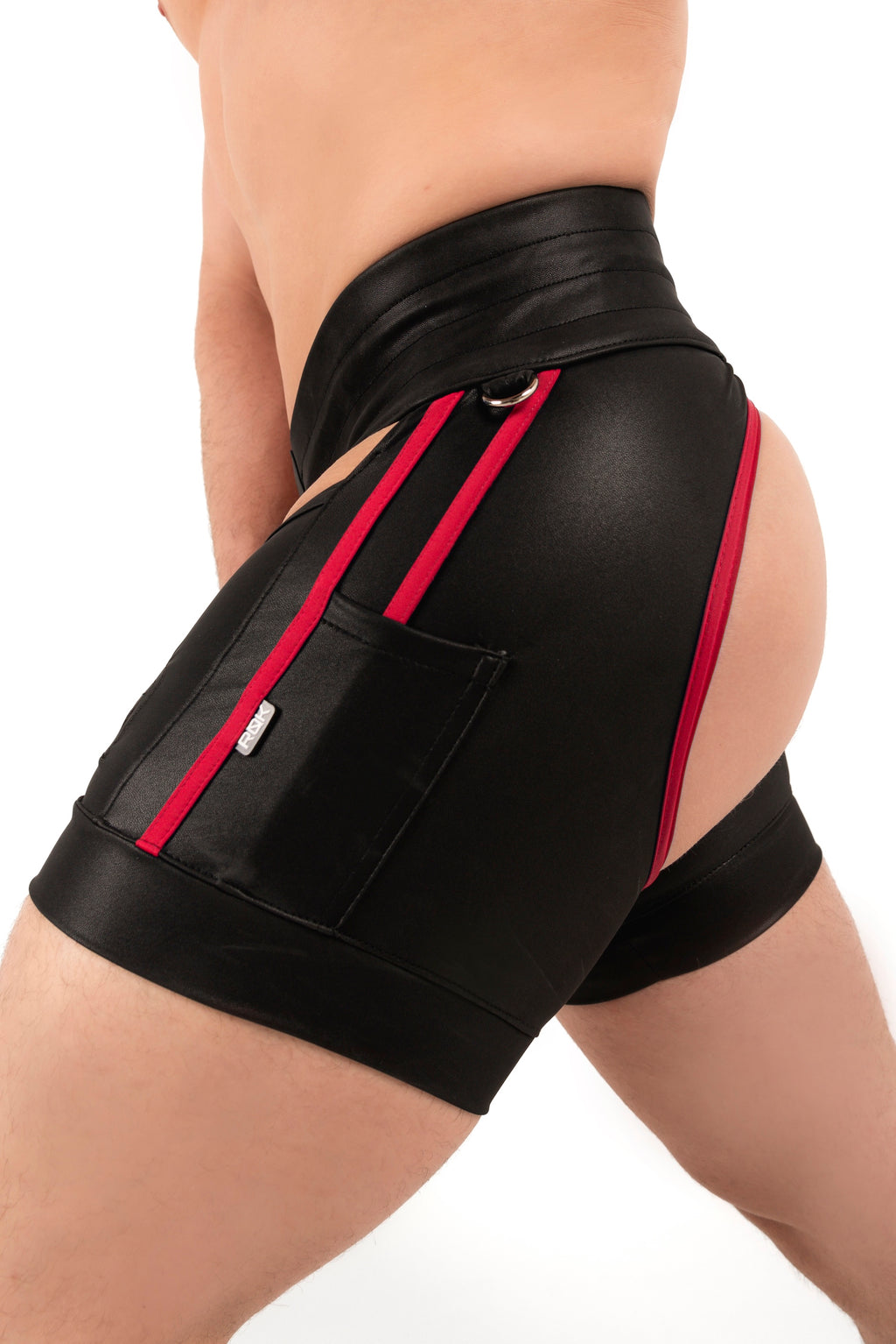 REBEL CHAPS SHORT Red