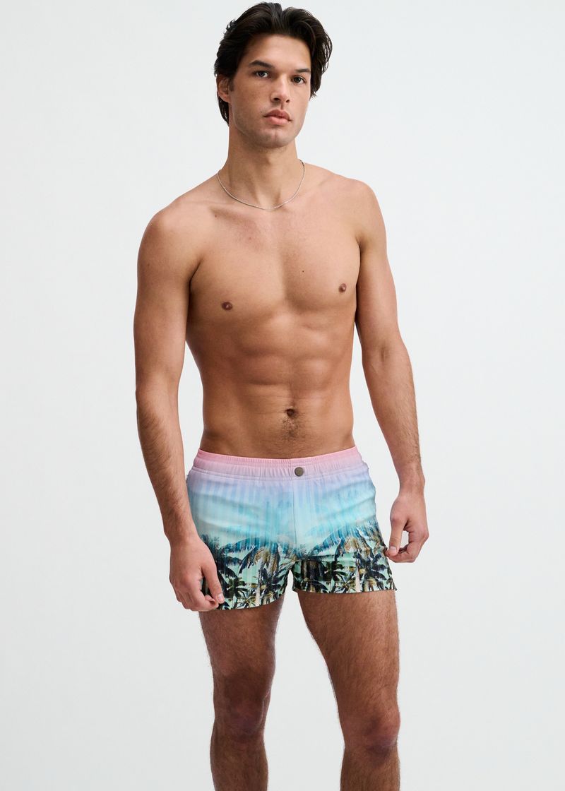 Palms Print Swim Short