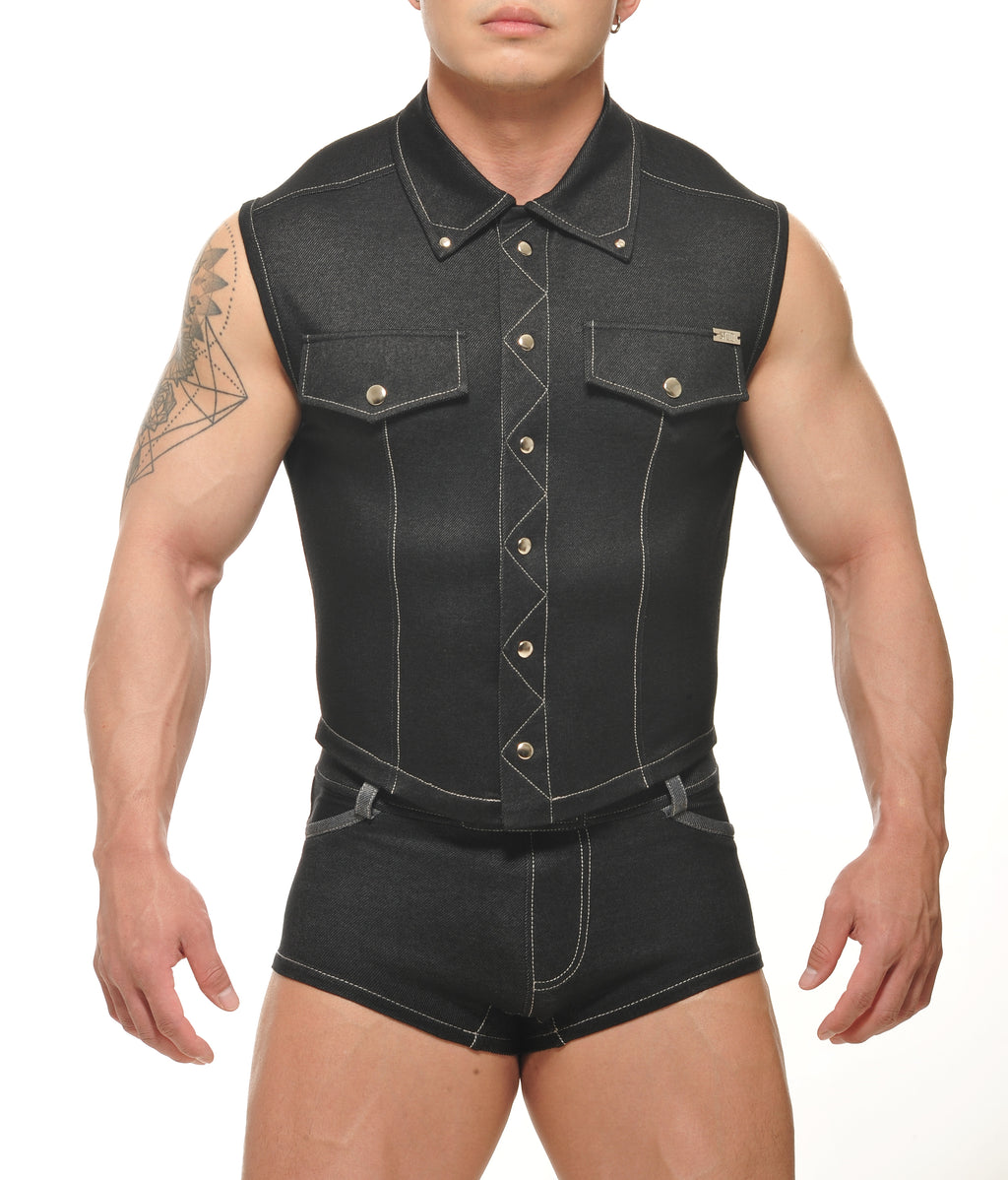 DURANGO-Denim Muscle Vest