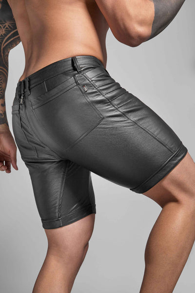 5 Pocket Biker Shorts Black