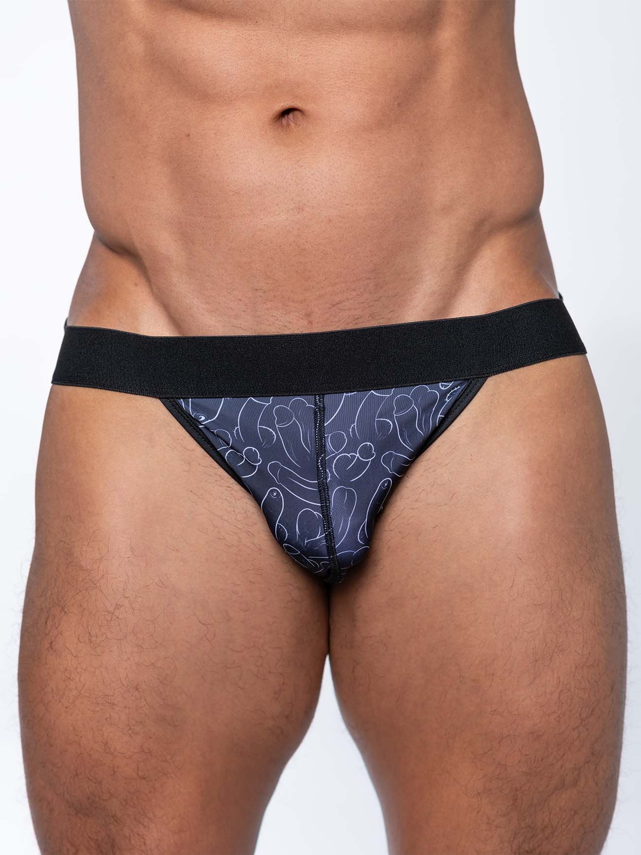 FK SPORT Penis Print Jock Black
