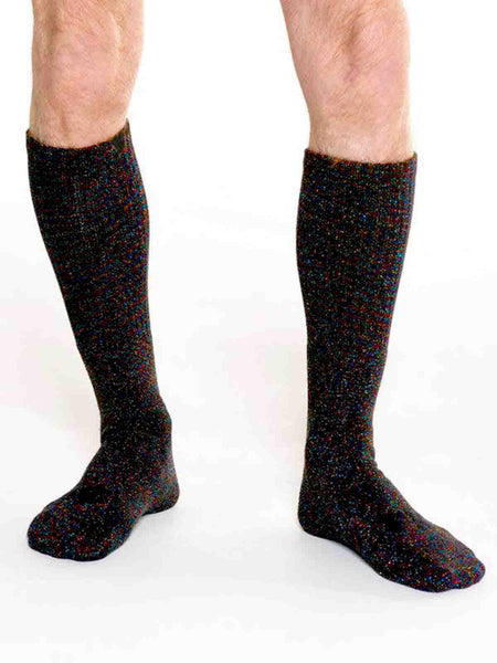 FK SPORT RAINBOW GLITTER SOCK - Black