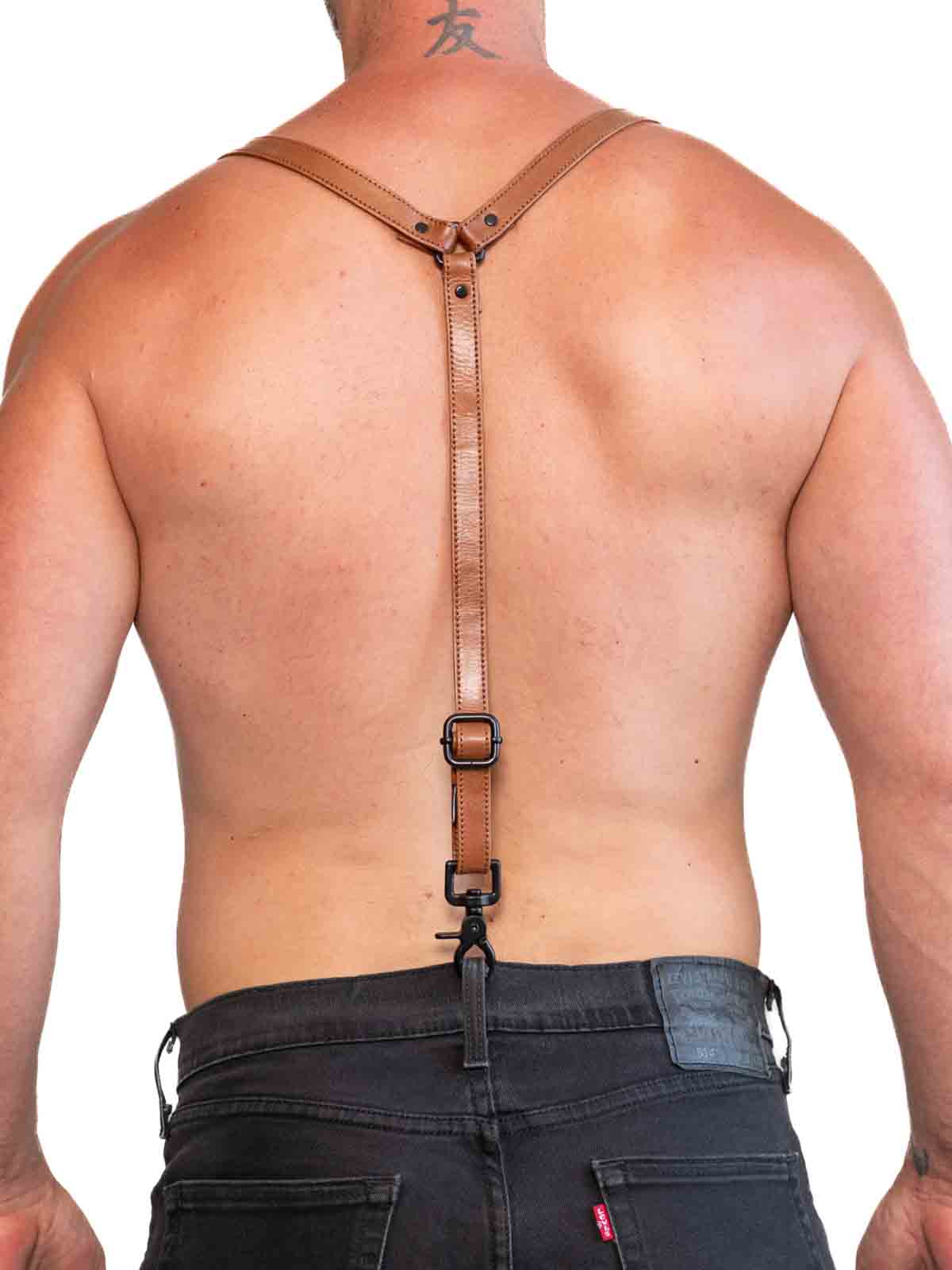 FK SPORT Leather Braces saddle One size