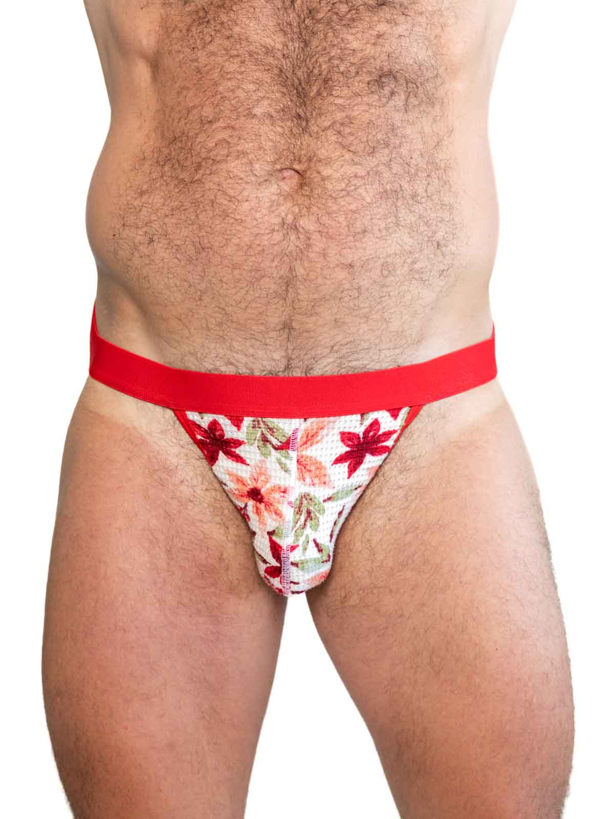 FK SPORT Jock - Holiday Floral Waffle Red
