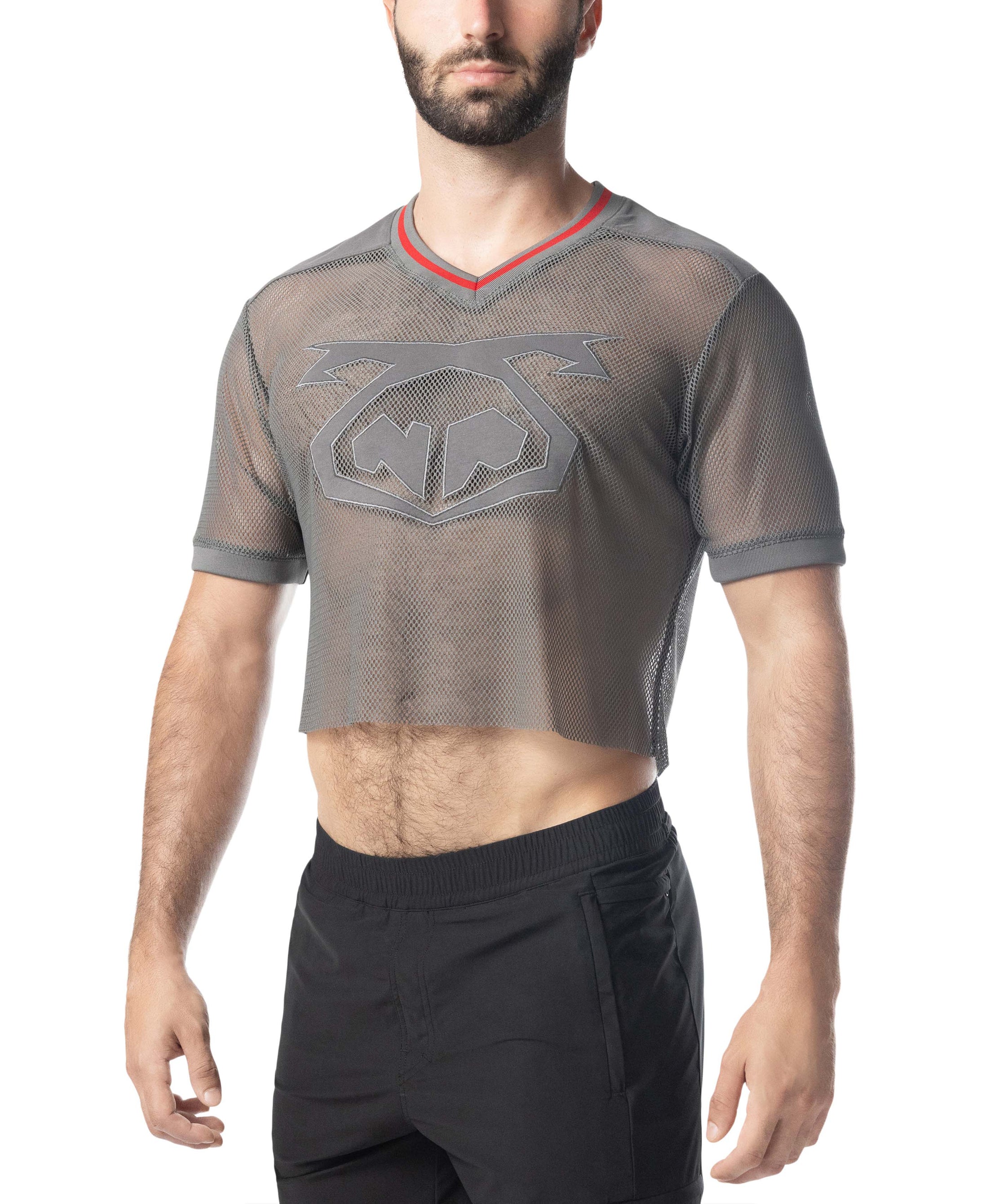 Flex Jersey - Charcoal Grey/Red Charcoal