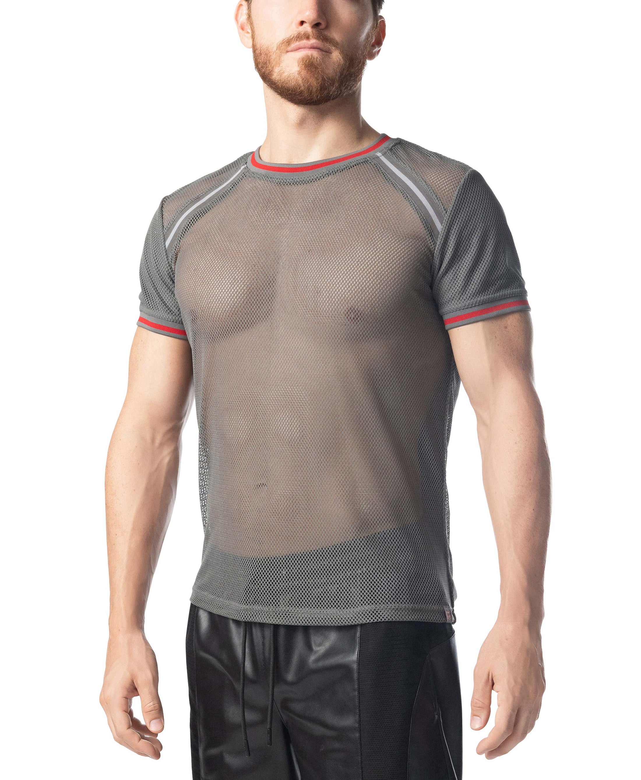 Flex Shirt - Charcoal Grey/Red Charcoal
